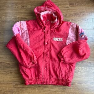 Red 49ers Starter nylon Jacket Vintage early 90’s